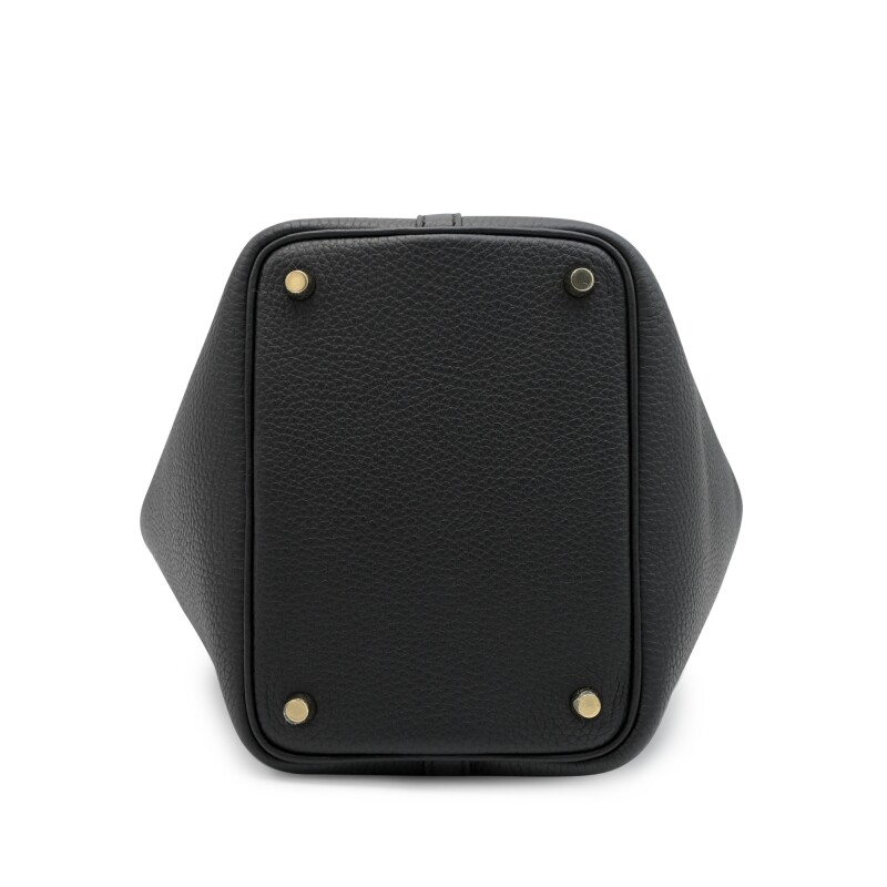 Hermès Black Clemence Picotin Lock 18 Gold Hardware - Image 5